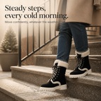 Velvara | Plush-Lined Lace-Up Mid-Calf Boots