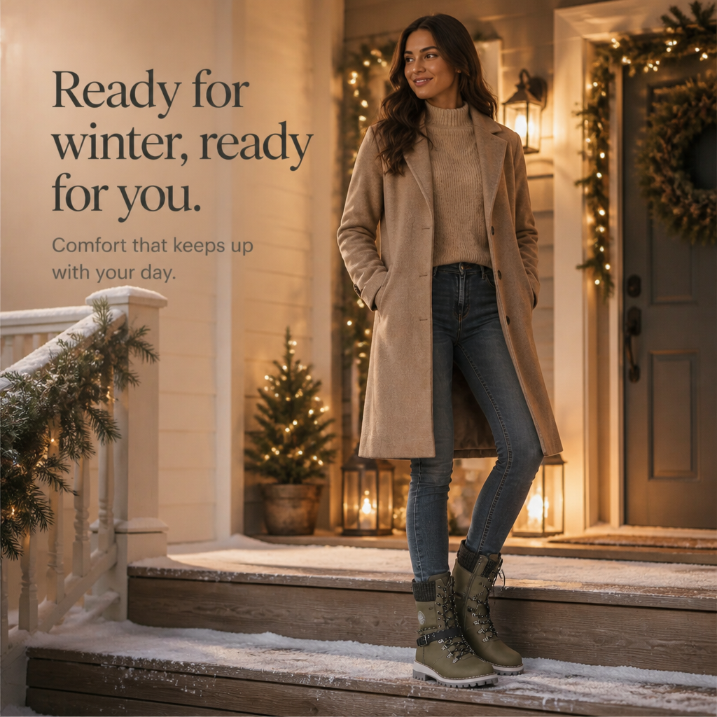 Snowlina | Adjustable Knee-High Insulated Snow Boots