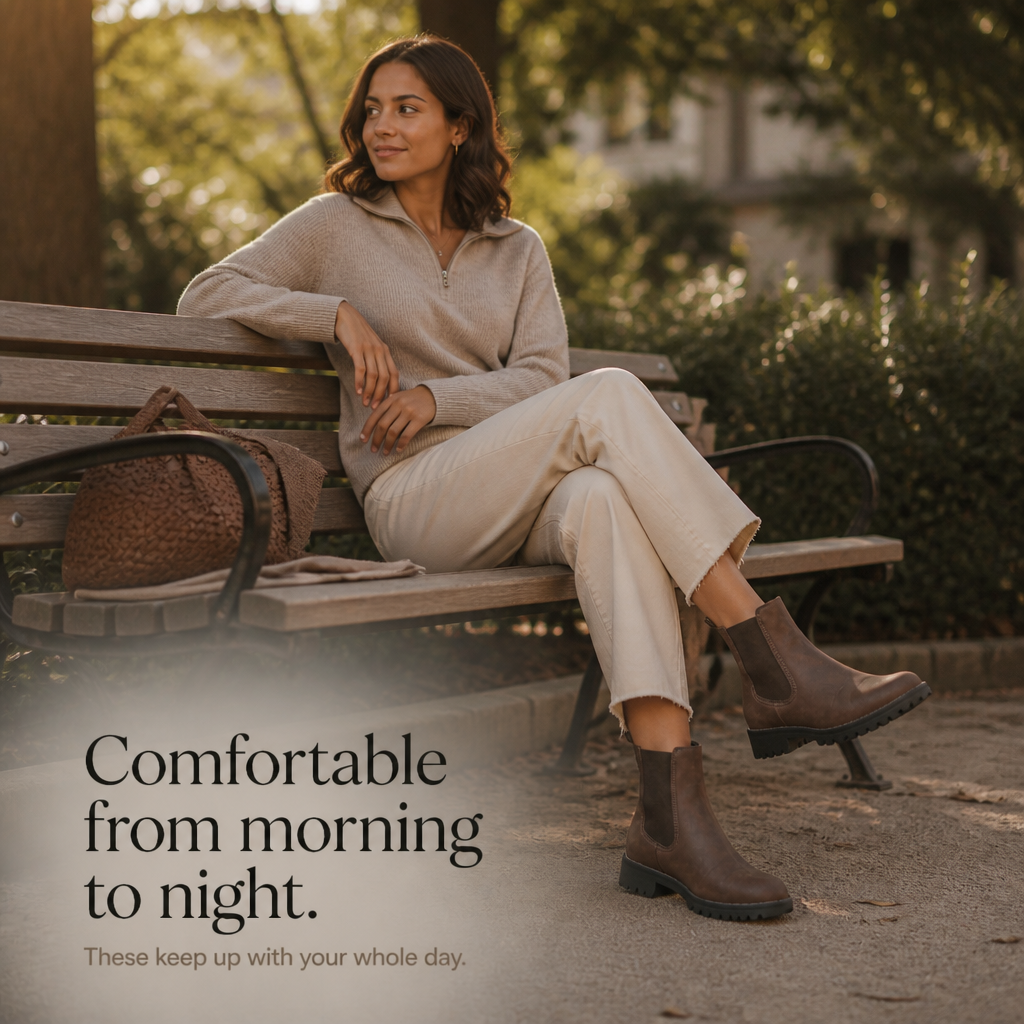 Everstride | Brown Chelsea Ankle Boots