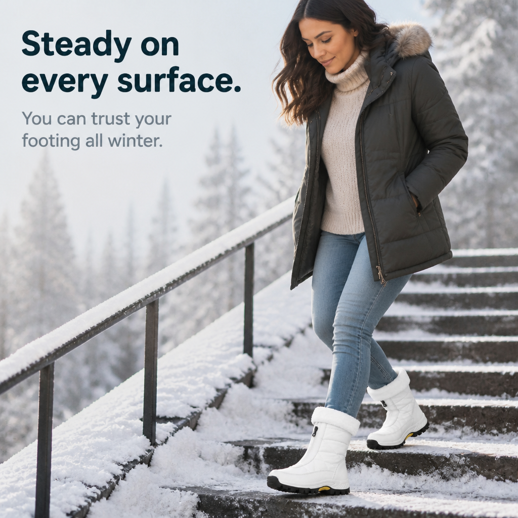 Snowlinas | Plush-Lined Zip-Up Snow Boots