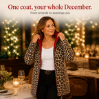 Wearbells | Reversible Leopard Print Hooded Coat
