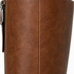 Calvera | Wide-Opening Pull-On Block Heel Knee-High Boots