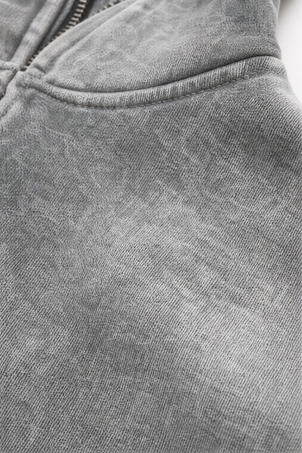 Rethread | Washed Relaxed Zip-Up Hoodie