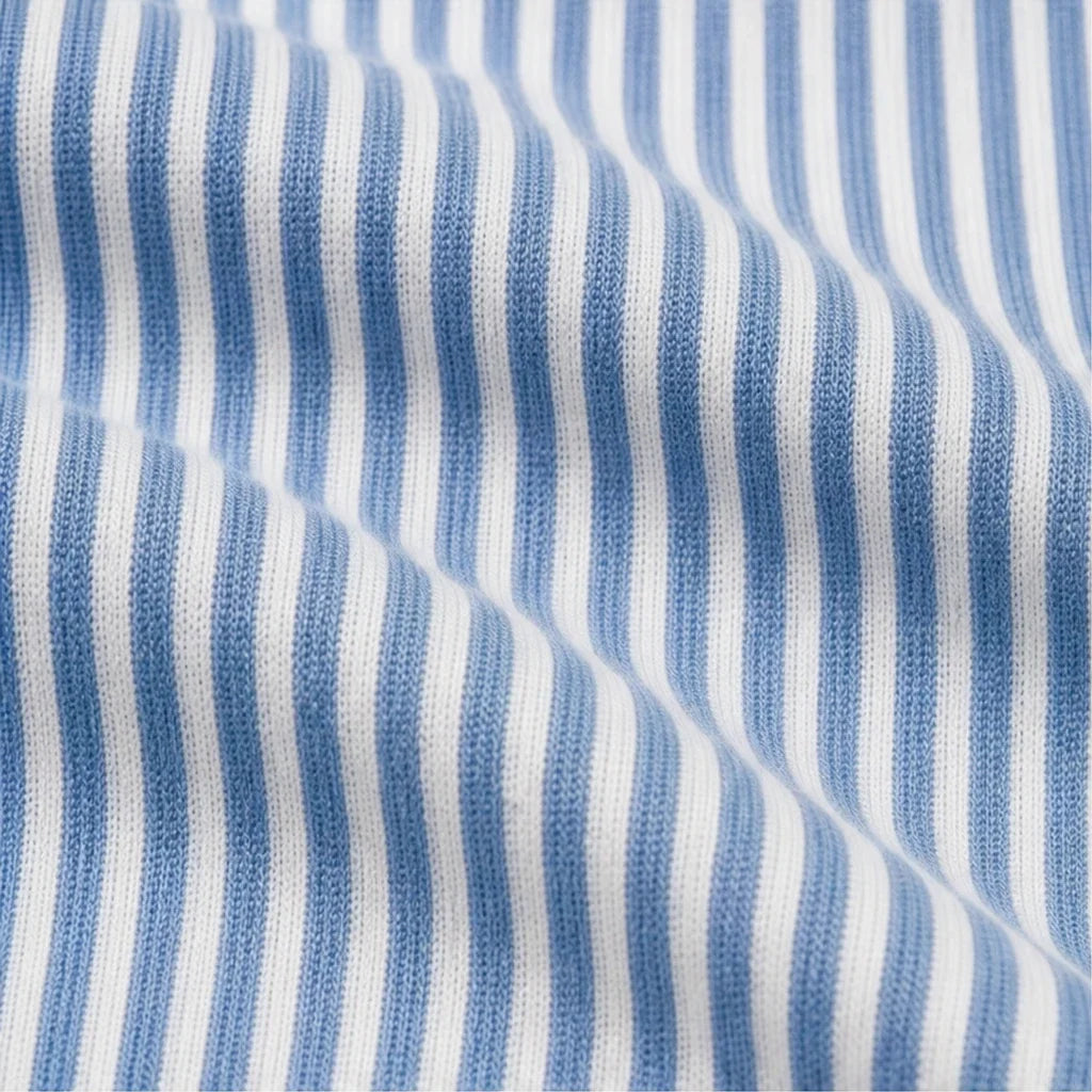 Stripe & Ease | Striped Drawstring Hooded Sweatshirt
