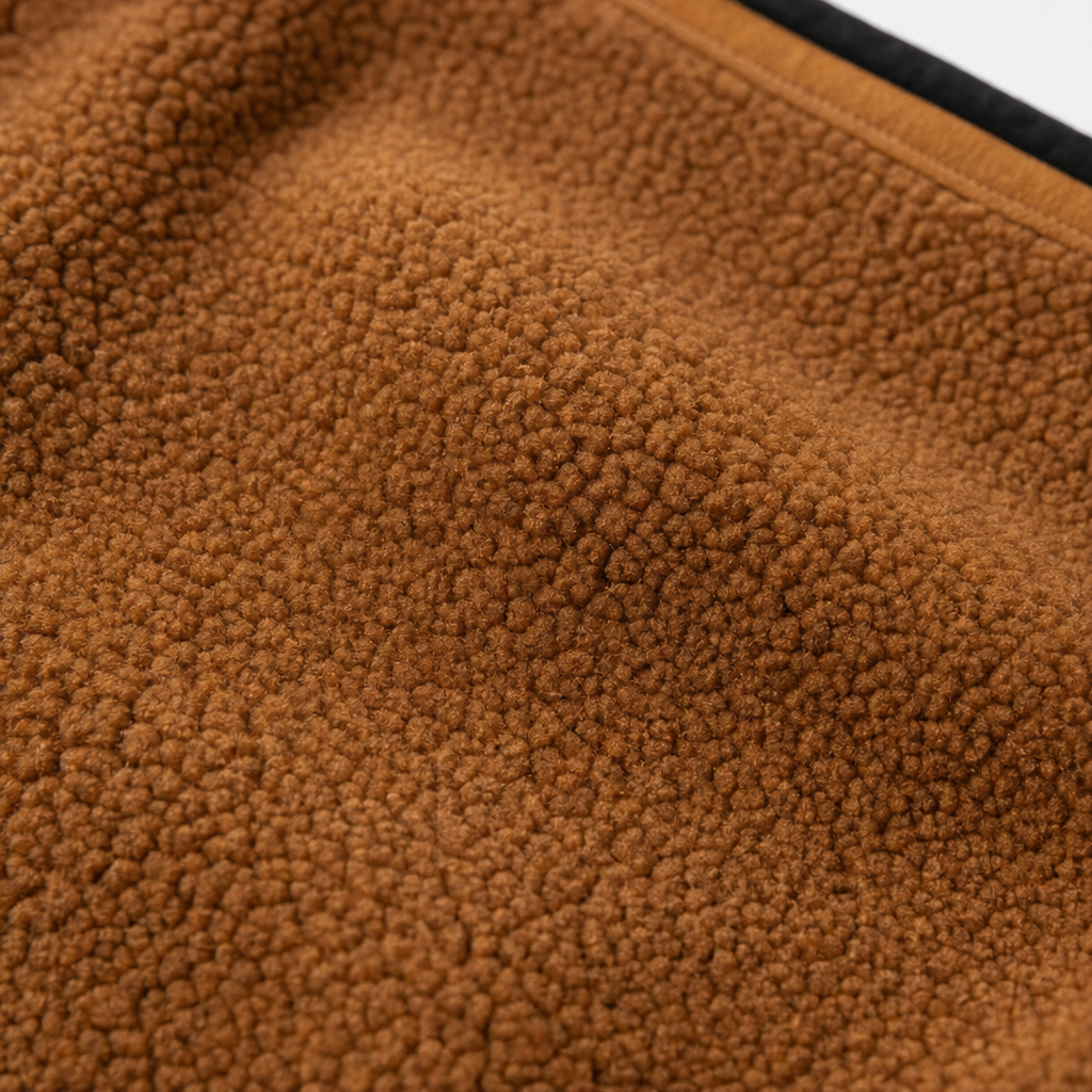 Cozyform | Sherpa Collar Colorblock Half-Zip Pullover