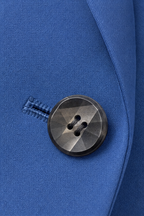 Cuffley | Striped-Cuff Roll-Sleeve Tailored Blazer