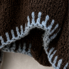 Cozylines | Contrast-Trim Hooded Sweater Dress