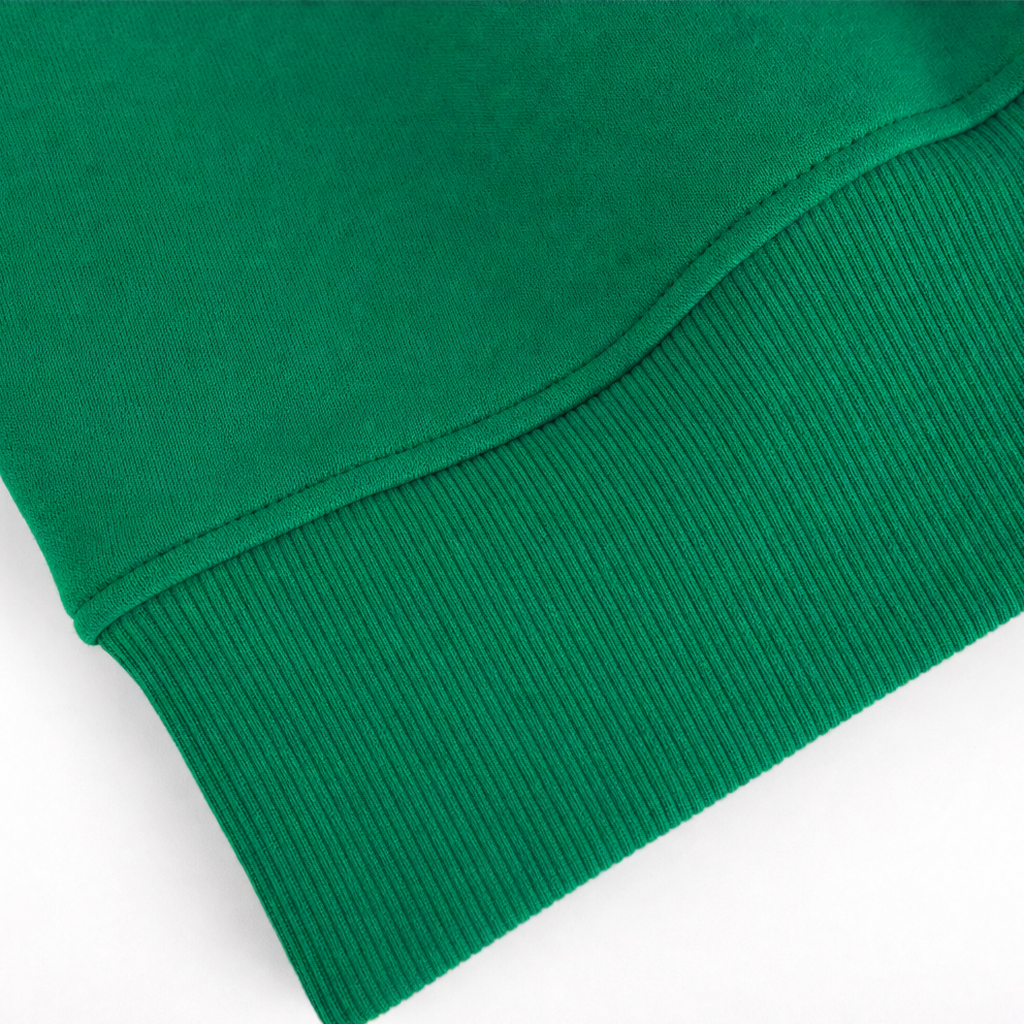 Verdant Ease | Drop Shoulder Side-Slit Sweatshirt
