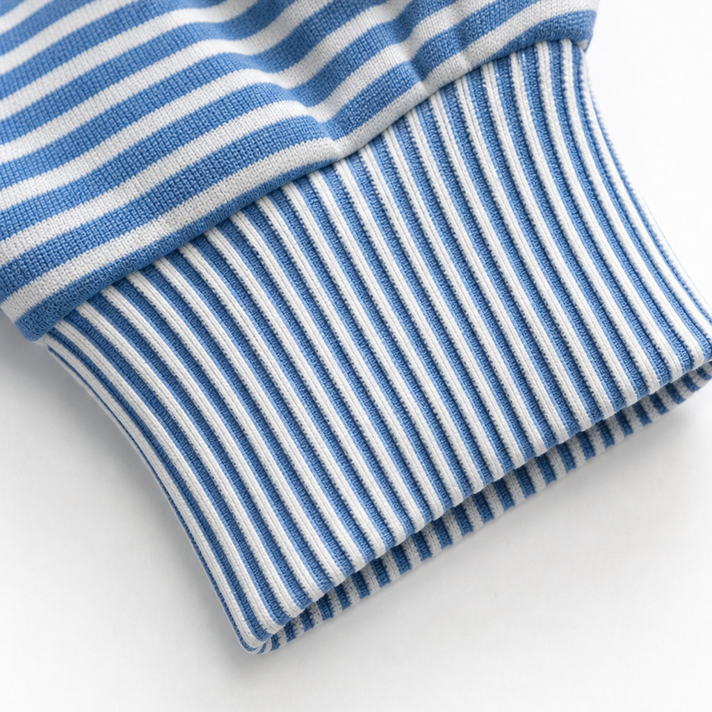 Stripeday | Striped Drawstring Hooded Kangaroo Pocket Hoodie