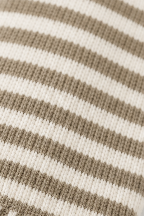 Wearbellah | Striped Open-Front Knit Cardigan