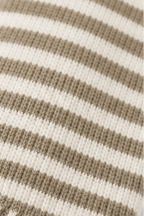 Wearbellah | Striped Open-Front Knit Cardigan