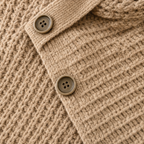 Cowlen | Asymmetric Cowl-Neck Button-Side Sweater
