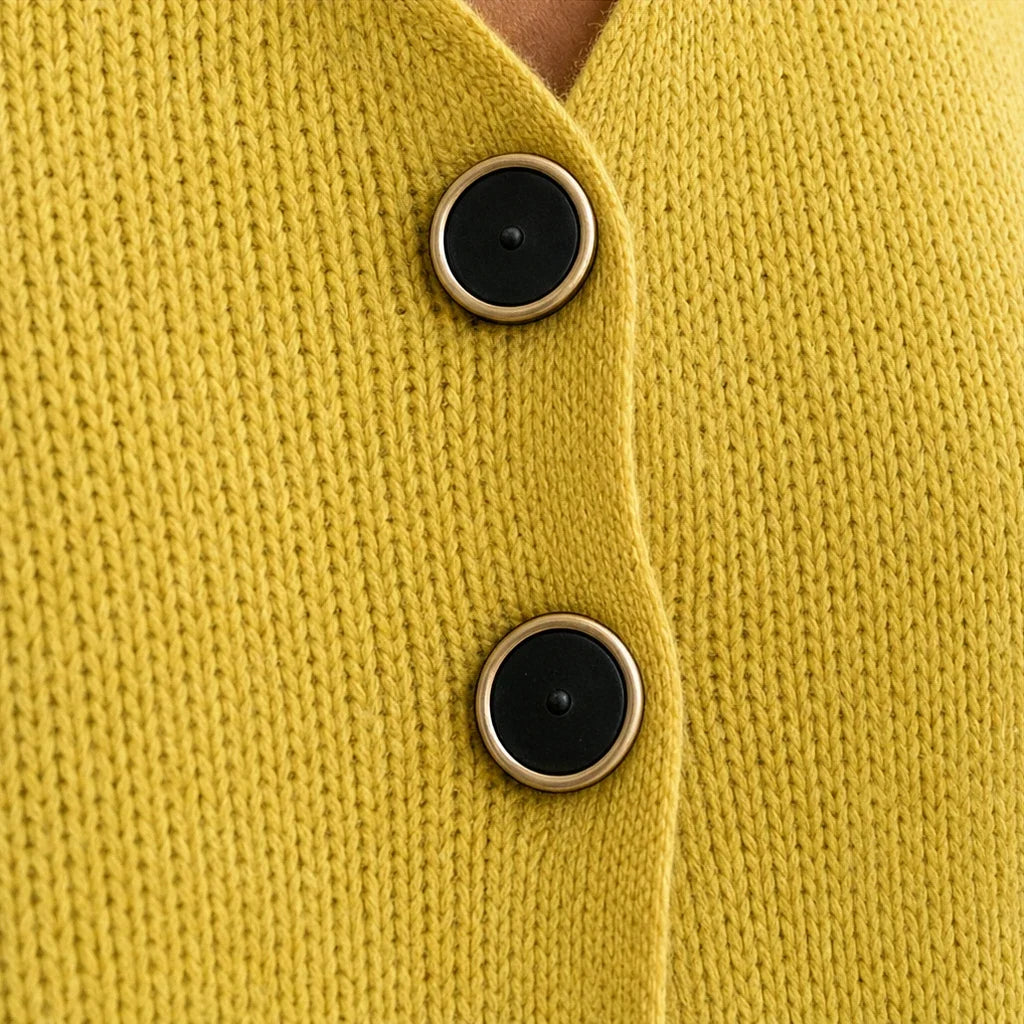 Vivelyn | Color-Block V-Neck Knit Cardigan