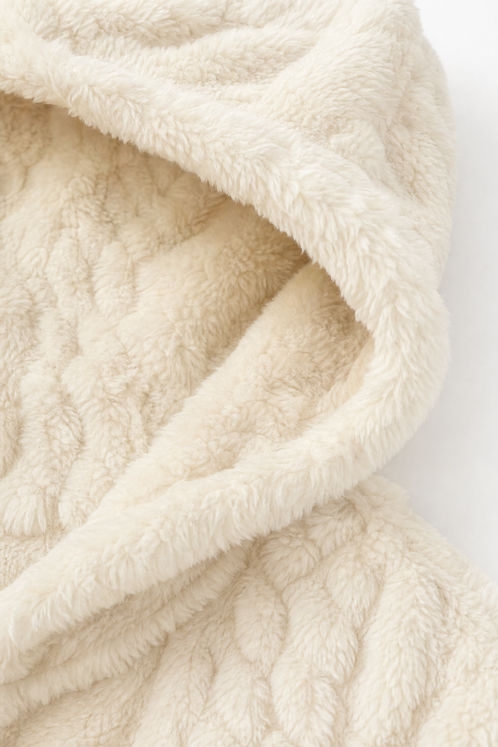Wealbella | Cable-Knit Hooded Longline Coat