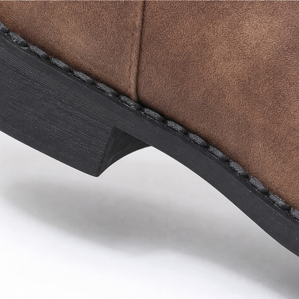 Bootara | Slouchy Buckle Mid-Calf Boots