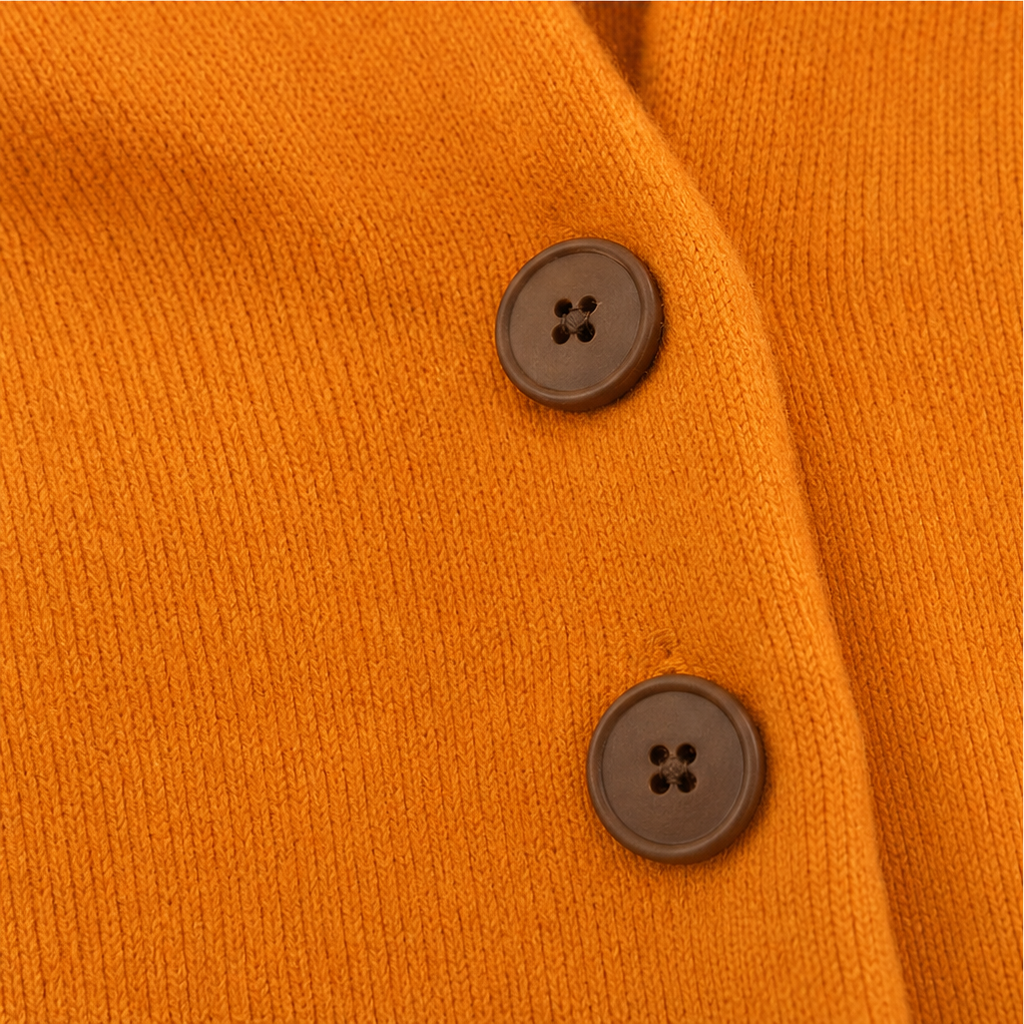 Teri | Button-Front Hooded Cardigan