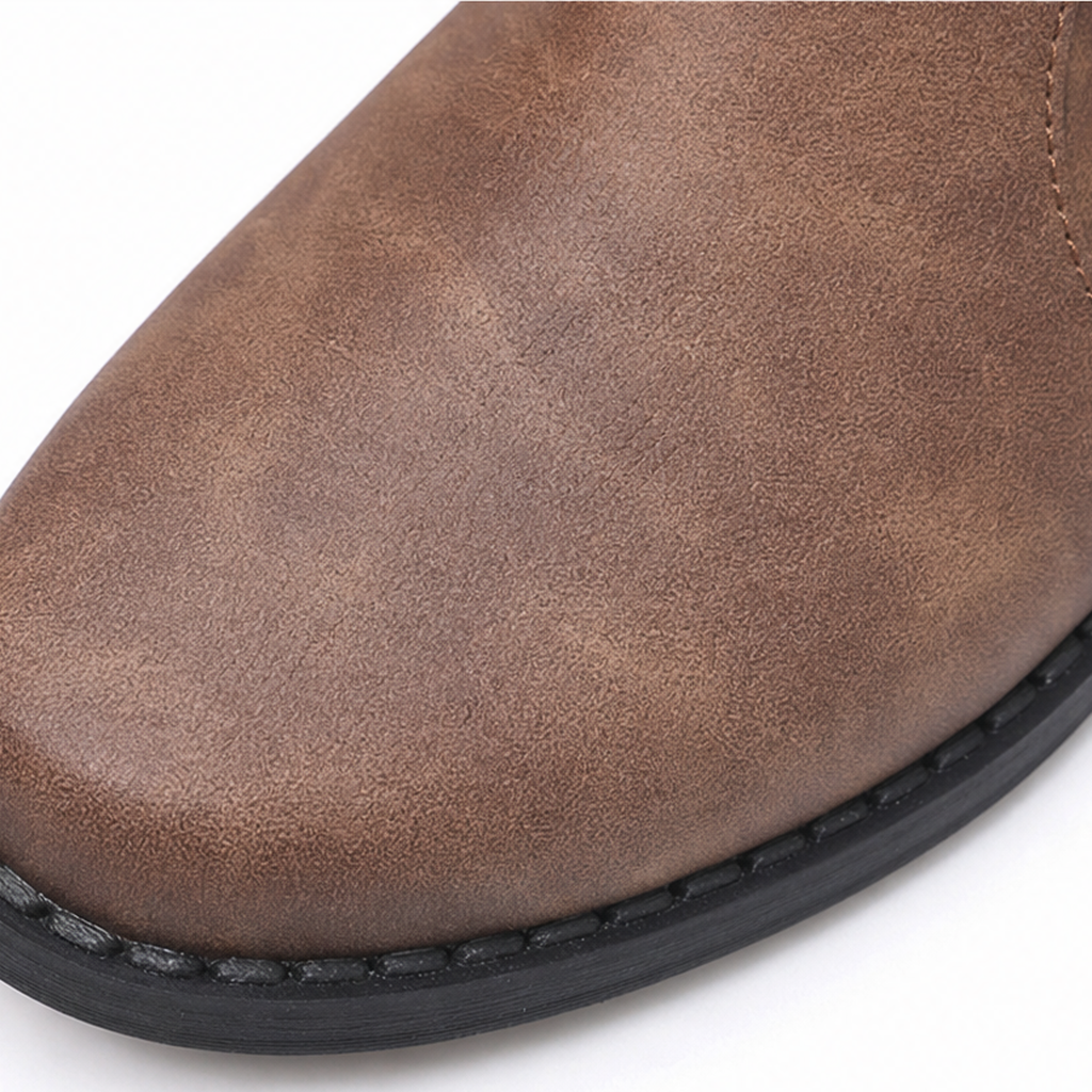 Bootara | Slouchy Buckle Mid-Calf Boots