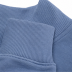 Colorplaid | Colorblock Plaid Stand-Collar Zip Sweatshirt