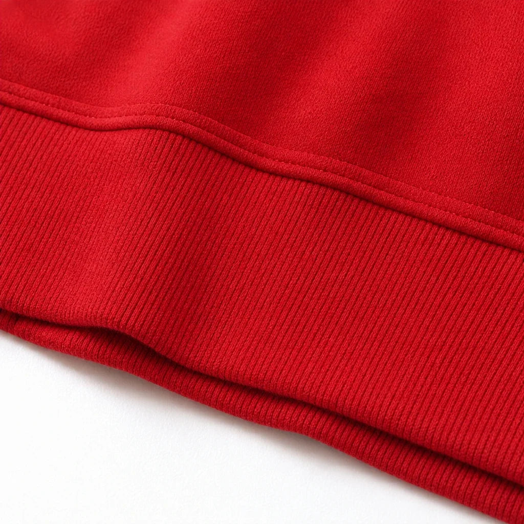 Fold & Flourish | Fold-Over Collar Pullover Sweatshirt