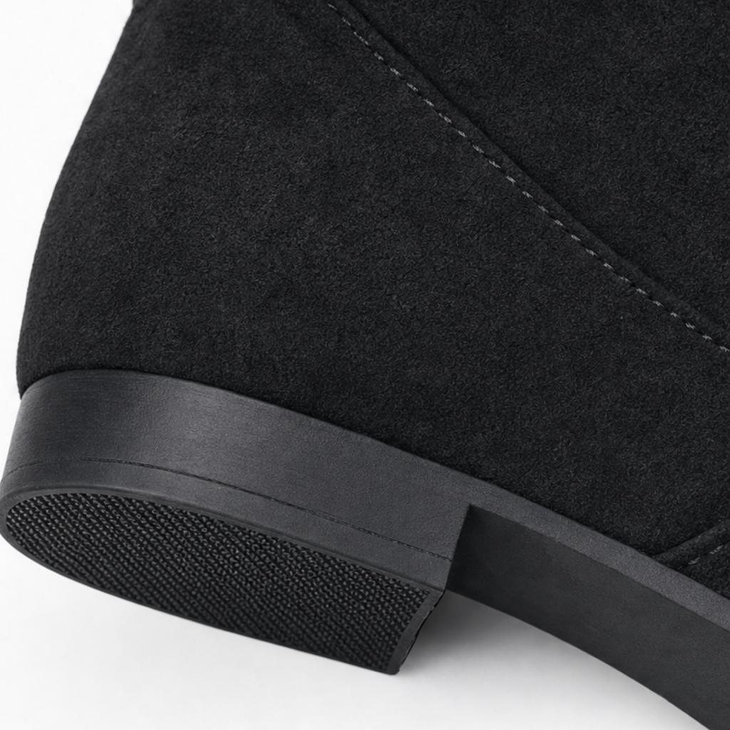 Slouch & Stroll | Lace-Up Slouchy Mid-Calf Boots