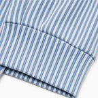 Stripe & Ease | Striped Drawstring Hooded Sweatshirt