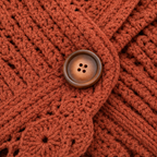 Mayfield | Crochet Scalloped Hem Wrap Cardigan