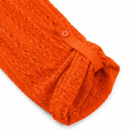 Solelle | Eyelet Waterfall Open-Front Cardigan for Women