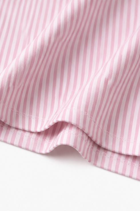 Everline | Striped Long Sleeve Zip-Up Top