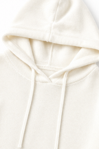 Zearbella | Oversized Drawstring Hooded Knit Sweater