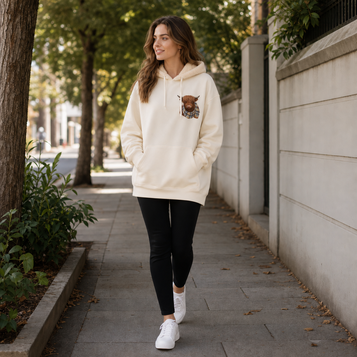 Highlander | Highland Cow Print Hoodie