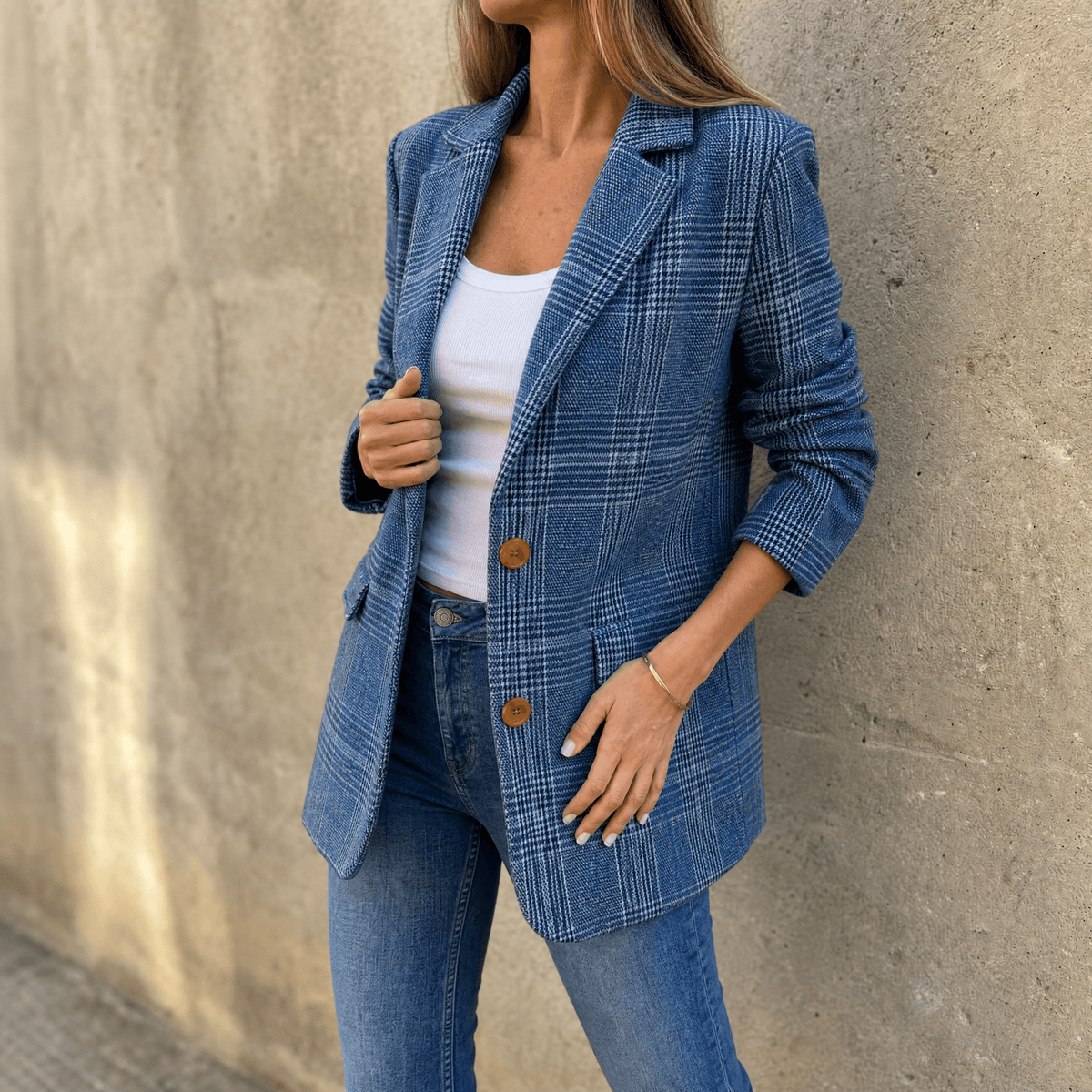 Hartlyn | Classic Glen Plaid Blazer