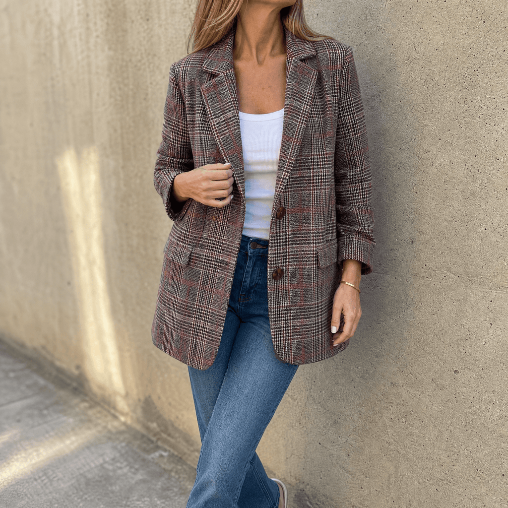Hartlyn | Classic Glen Plaid Blazer