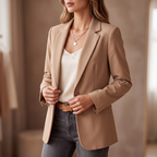 Poiseform | One-Button Stretch Tailored Blazer
