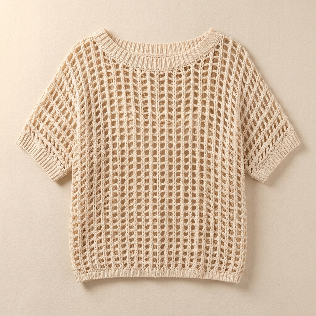 Aerela | Breezy Open Weave Knit Top