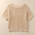 Aerela | Breezy Open Weave Knit Top