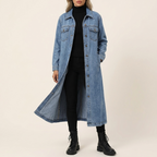 Denara | Longline Oversized Denim Coat