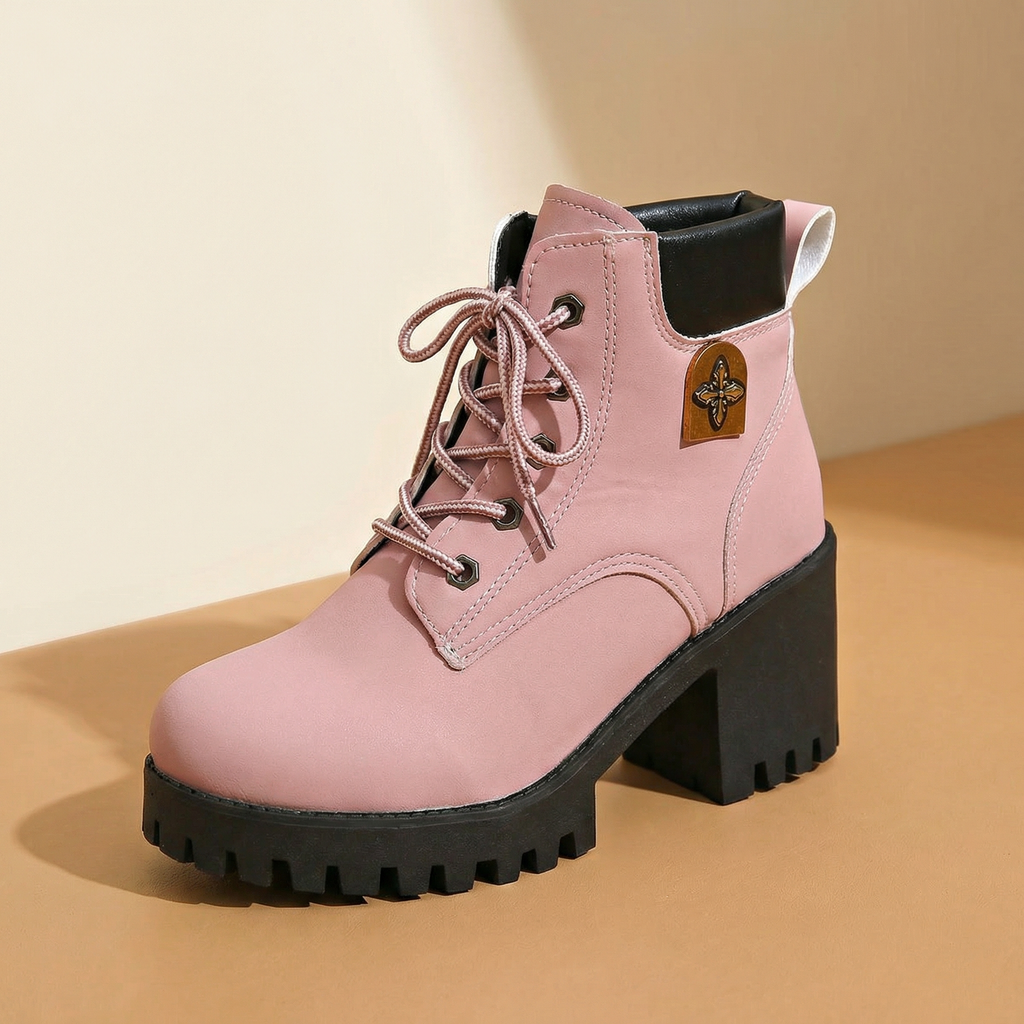 Stridara | Lightweight Chunky Platform Combat Boot