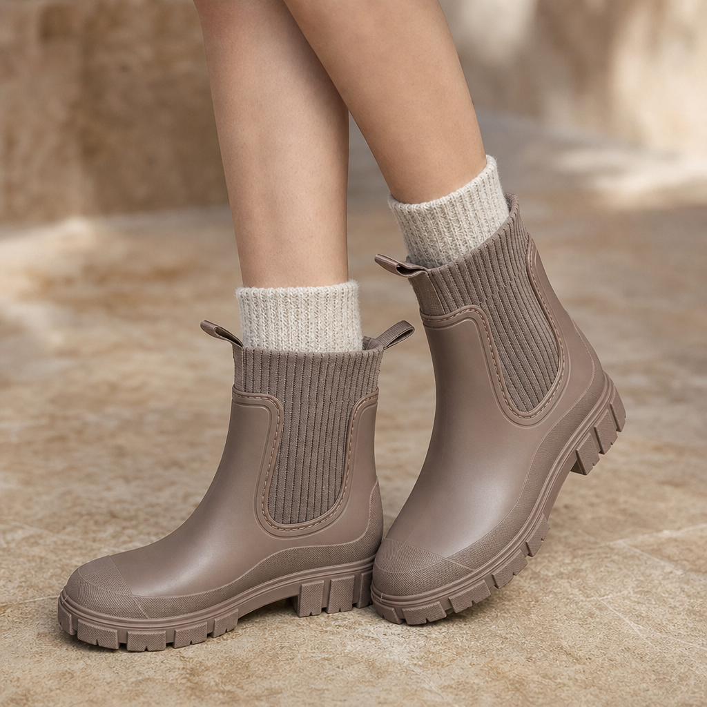 Puddlestep | Elastic Collar Ankle Rain Boots