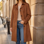 Draperie | Suede Trench That Moves With You, Not Around You