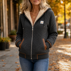 Hearthline | Waffle-Quilted Hooded Jacket