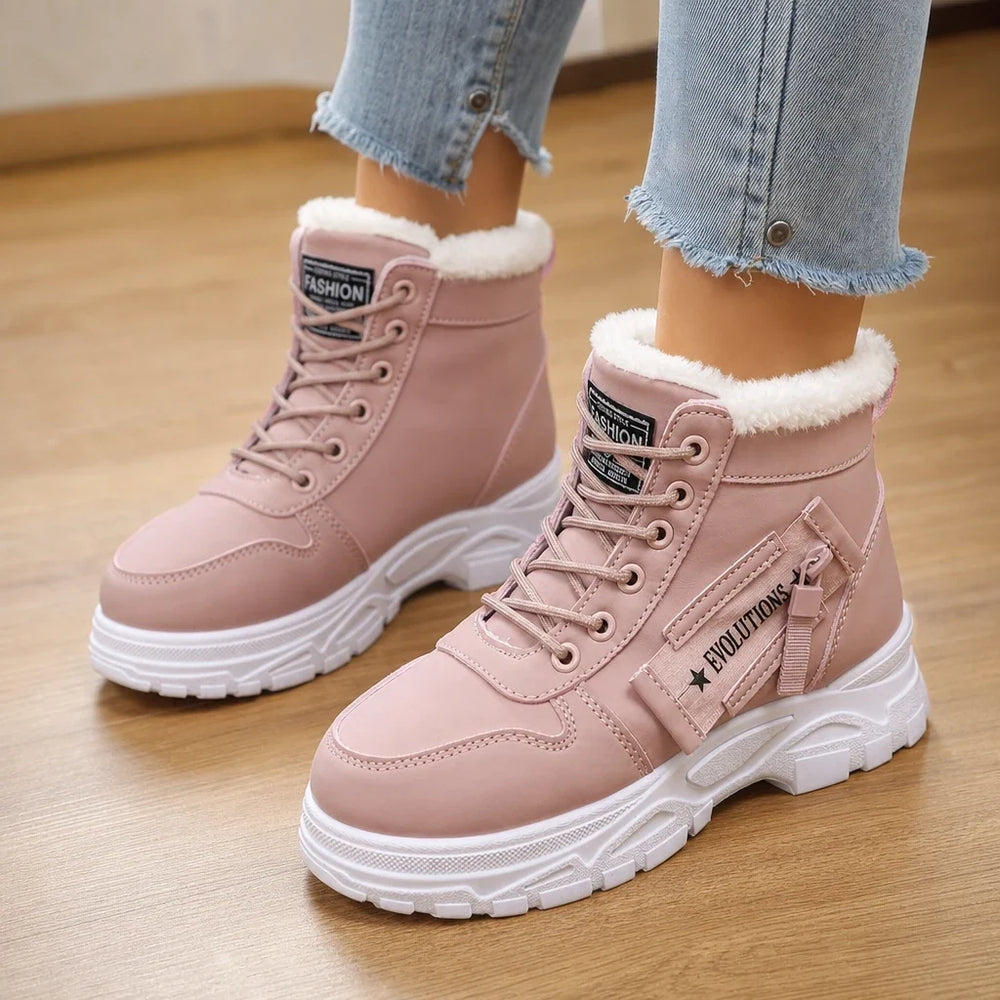 Veluna | Plush-Lined Winter Ankle Boots
