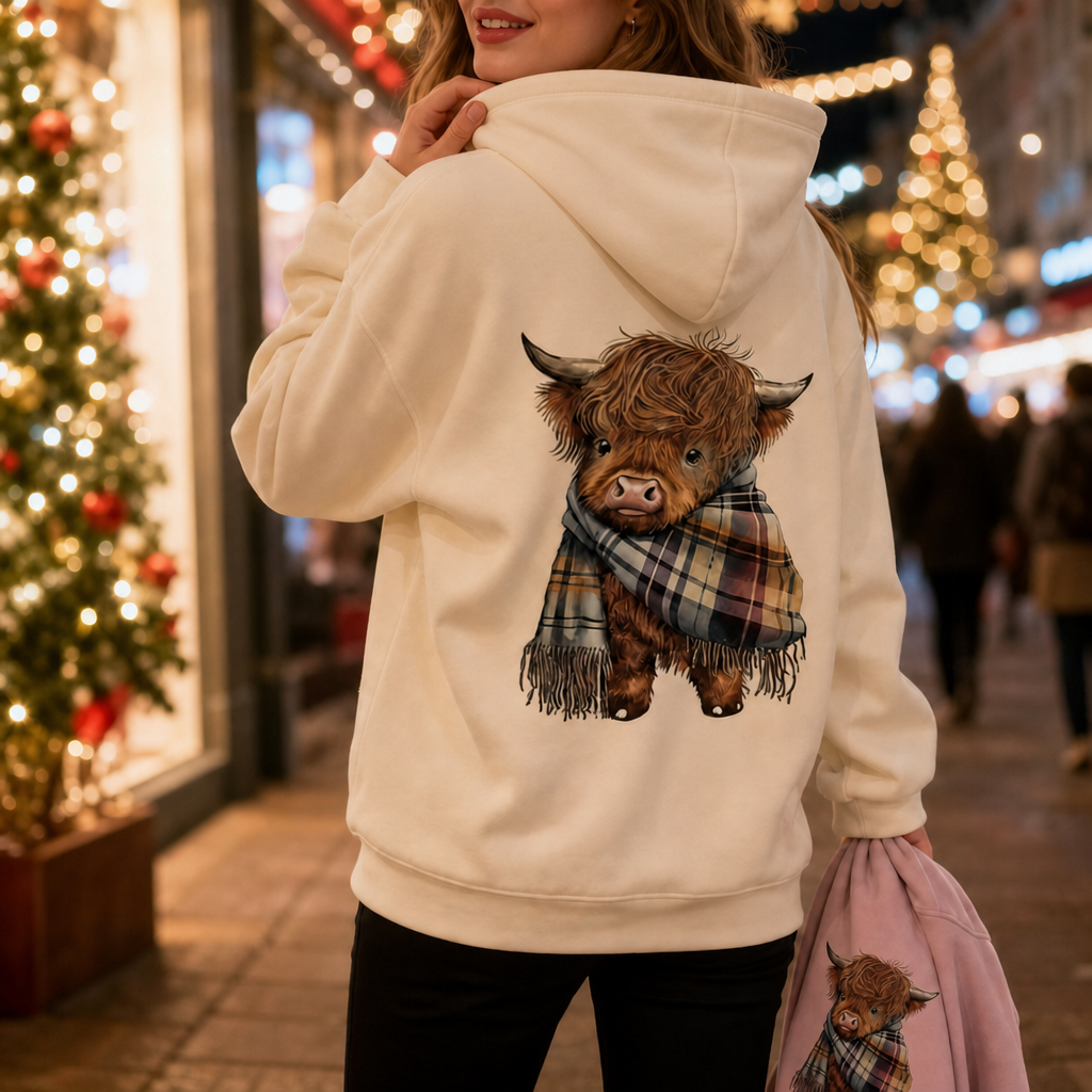 Highlander | Highland Cow Print Hoodie