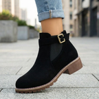 Solace | Slip On Low Heel Ankle Boots for Women