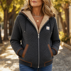 Hearthline | Waffle-Quilted Hooded Jacket