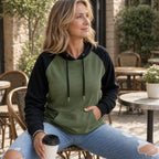 ColorMuse | Colorblock Raglan Sleeve Hoodie