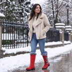 Frostella | Fur-Trimmed Suede Knee-High Winter Boots