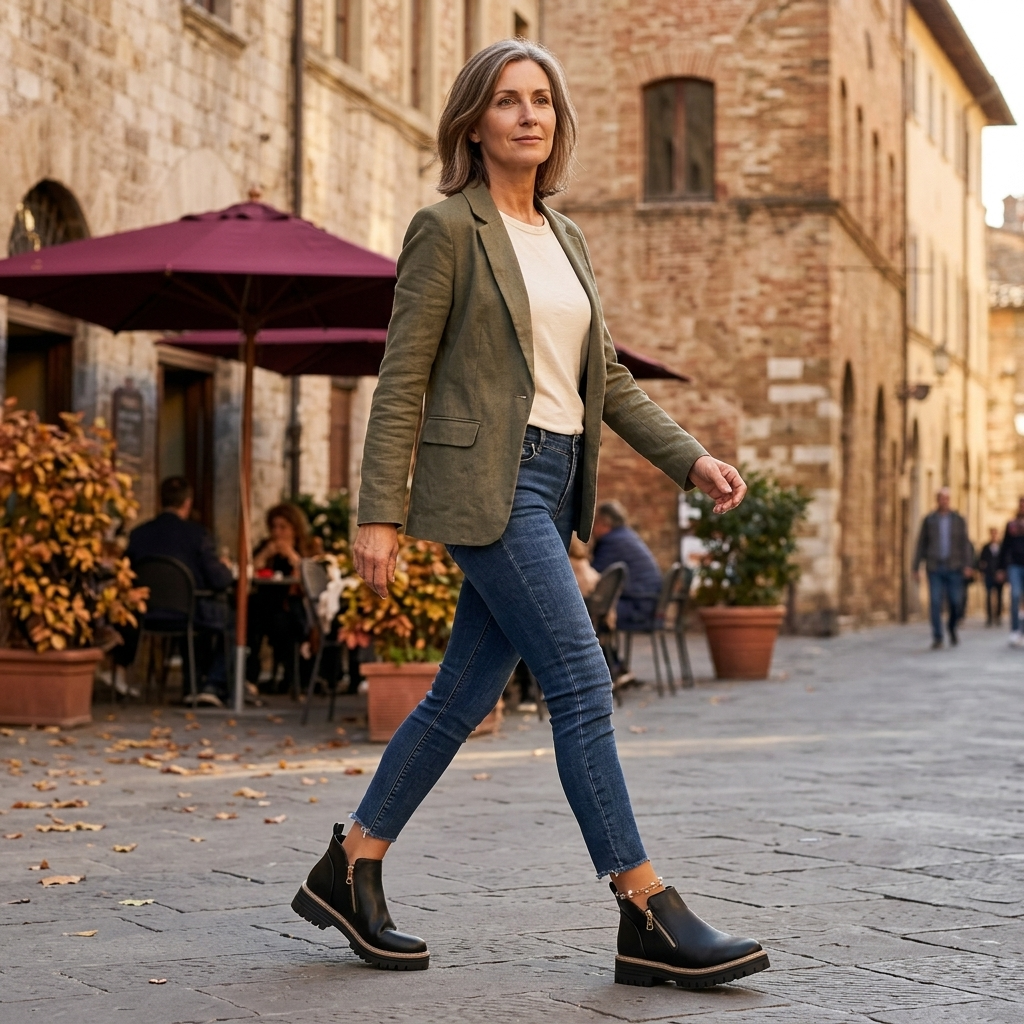 Strida | Women's Cushioned Platform Ankle Boots