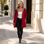 Wearbells | Reversible Leopard Print Hooded Coat