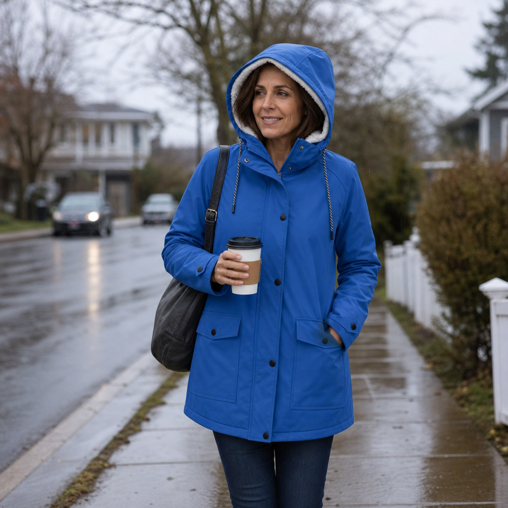 Windloft | Waterproof Plush-Lined Hooded Jacket