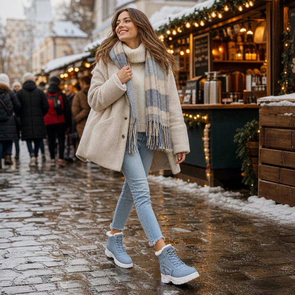 Rainelle | Plush-Lined Waterproof Ankle Boots